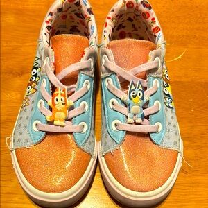 Bluey Colorful Kids Shoes with Cartoon Accents